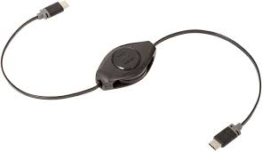 Amazon Com Retrak Retractable Charge And Sync Usb Type C To Type C For All New Type C Devices Home Kitchen