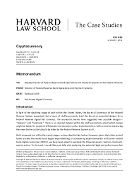 So, digital currency it is. Pdf Harvard Case Study Central Bank Digital Currency Trevor I Kiviat Academia Edu