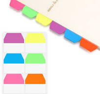 sixwipe 8 Pack 960 Pcs Sticky Index Tabs, Colored Book Sticky Tabs for  Notebooks, Repositionable Page Tabs for Notebooks File Classification