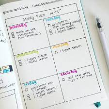 Study Plan Bullet Journal Dividers Bullet Journal Study Plan