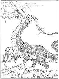 The knights are led by king leo and are pitted against an army of bandits, commanded by cedric the bull. Coloring Pages Of Dragons 100 Free Black And White Images