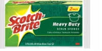Contactless delivery and your first delivery . Scotch Brite Heavy Duty Scrub Sponge 9 Pack Green Yellow 9 Pk Kroger