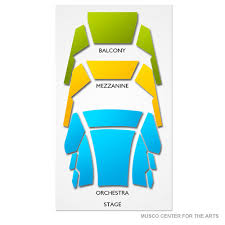Musco Center For The Arts 2019 Seating Chart
