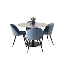 Hussey Dinning Set With 4 Chairs In 2020 Dinning Set Grey Dining Velvet Dining Chairs