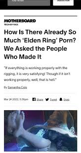 Pay respects to the journalist who delved deep into rule34 :  rshittydarksouls