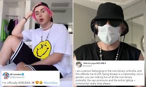 Oli london 'christmas in korea'. British Influencer Oli London Reveals He Now Identifies As Non Binary Korean Daily Mail Online
