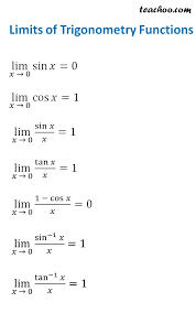 limits formula sheet chapter 13 class 11 maths formulas