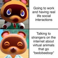 Pin By Brianna Beard On Video Game Characters Series Etc Animal Crossing Funny Animal Crossing Tom Nook Animal Crossing