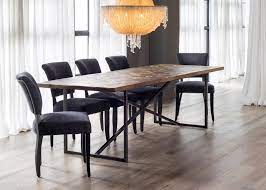 Halo Versailles We Love How Minimalist Industrial Pieces Look When Combined With An Extravagant Chandelier And Luxuri Furniture Furniture Nz Oak Dining Table