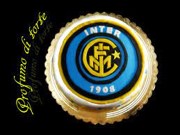 Torta In Pasta Di Zucchero Con Stemma Dell Inter Arte Per Torte Torte Torte Di Compleanno