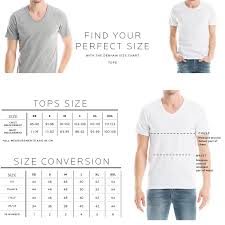 Size Chart Mens Tops Fit Guide Denham The Jeanmaker In