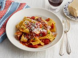 Vincent Esposito S Fresh Pappardelle With Tomato Sauce And Italian Sausage Recipe Mo Rocca Cooking Channel