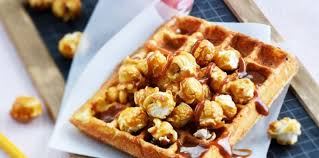 Gaufre Au Pop Corn Et Caramel Recettes Recette Recette Recette Gaufre Caramel Facile