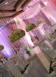 Dynasty Restaurant Drapery By 1000 Fine Events Floral By Flower Decor Wedding Reception Inspiration Flower Decorations Wedding Reception