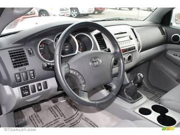 Interior cabin configuration of the 2008 Toyota Tacoma, AI generated