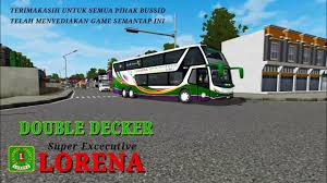 Please be aware that we only share the original apk file, unmodified, safe to download and free of any virus. Livery Bussid Lorena Double Decker Youtube