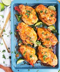 Return the chicken to the slow cooker with the velveeta cheese (cubed). Cheesy Fajita Stuffed Chicken Beautiful Eats Things