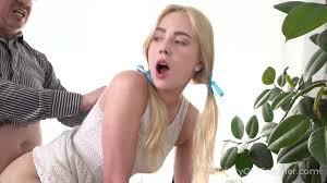 Tricky Old Teacher - Cute blonde works hard to get education