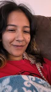 She kept bumping into me with her nose. So I wanted to record her and I  caught a cute moment instead