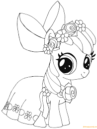 In anticipation of the cutest cutie mark crusaders of all time, shout! My Little Pony Apple Bloom Coloring Pages Cartoons Coloring Pages Coloring Pages For Kids And Adults