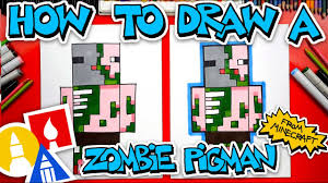 How to draw the pusheen cat eating a cookie *giveaway*. How To Draw A Zombie Pigman From Minecraft Youtube