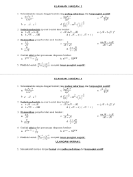 Di sini, kamu akan belajar tentang persamaan eksponen & logaritma melalui video yang kamu dapat download modul & contoh soal serta kumpulan latihan soal lengkap dalam bentuk pdf pada list dibawah ini Soal Matematika Sma Ulangan Harian Eksponen Pdf