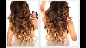 I've found my hair curls best right after i wash it. Big Fat Voluminous Curls Hairstyle How To Soft Curl Ombre Hairstyles Youtube