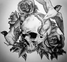 Black And Grey Skull Tattoo Designs Pin On Tattoo Ideas
