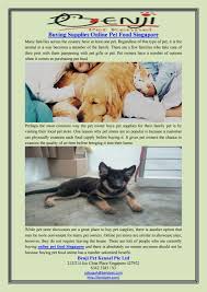 Being a family owned business, pets aren't treated according to a corporate template or prescribed treatment that your pet may not need. Buying Supplies Online Pet Food Singapore By Benji Pet Kennel Pte Ltd Issuu