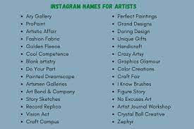 Because it allows (or gives the illusion) artists to build a large follower base, potentially collectors, cutting through the structures of the art market. 1500 Cool Art Usernames Ideas For Your Instagram Account