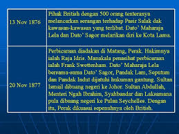 Menentang british kerana british memperkenalkan sistem cukai baharu dan campur tangan dalam adat resem orang melayu. Faktor Kekalahan Dato Maharaja Lela Sebab Penentangan Dato Maharaja Lela Dato Maharaja Lela Struggle Should Be Remembered To This Day