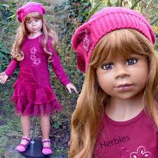 Masterpiece Dolls Gianna, Light Brown Hair by Monika Levenig 44" Full Vinyl 