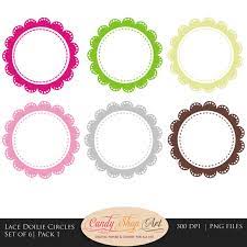 Instant Download Lace Doilie Circles Clipart Scalloped Etsy In 2021 Clip Art Circle Clipart Free Clip Art