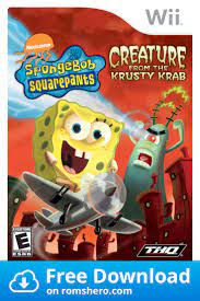 Download Spongebob Squarepants Creature From The Krusty Krab Nintendo Wii Wii Isos Rom Spongebob Spongebob Squarepants Spongebob Games