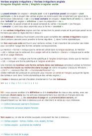 Vous avez sans doute pu vous en rendre compte en comparant les exemples et leur. Verbes Anglais Irreguliers Verbes Irreguliers Anglais Irregular English Verbs English Irregular Verbs Pdf Telechargement Gratuit