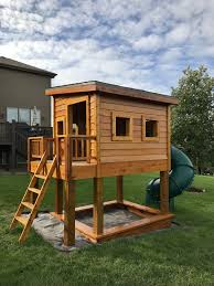Check spelling or type a new query. Custom Playhouse With Sandbox Roof Hatch Cedar Siding And Prefab Slide Play Houses Roof Hatch Cedar Playhouse