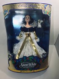 Snow White Holiday Princess Barbie Doll With Bunny Holiday Ornament New In Box Part Of The Disne Disney Princess Barbies Princess Barbie Dolls Holiday Barbie