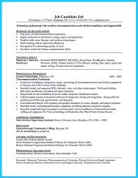 how to make cable technician resume