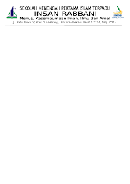 Mengingat pentingnya adanya kop surat menjadikan sebuah surat yang anda buat menjadi resmi secara penulisan. Doc Kop Surat Smp Smpit Rabbani Academia Edu