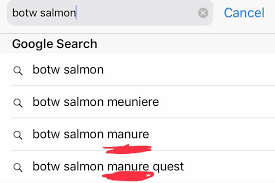 Hearty salmon meuniere in loz: Did A Search And Couldn T Find Anyone Else Who Posted This I Felt This Was Too Amusing To Not Share How Many Of Ya Ll Did This To Make It Appear As A