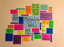 Finally Made My Own Motivation Wall Sticky Notes Quotes Motivation Wall Bible Study Notes