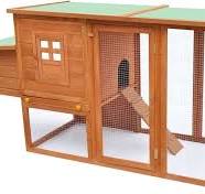 Chaduof Cage d'extérieur pour poule avec 1 cage à œufs en ...