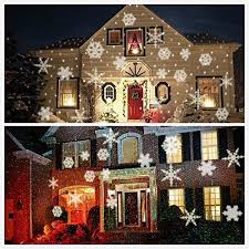 Summitlink White Snow Shower Laser Christmas Light Show Led Projector Solar Christmas Lights Snowflake Christmas Lights Laser Christmas Lights