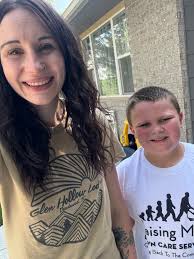 Trent of Valley Springs SD who recently signed up for our 50 yard challenge  mowed his first lawn .