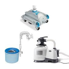 10% discount with citibank (code cb10jul) get it as soon as today, jul 16. Intex Pool Sand Filter Pump With Pool Vacuum And Wall Mount Pool Surface Skimmer Target