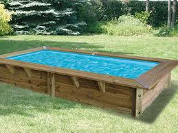 Nortland Ubbink Piscine Bois Sunwater Rectangulaire 200x350x71cm Liner Bleu