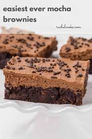 Fancy Up Your Favorite Brownie Mix By Adding Espresso Powder And Chocolate Chips Top It With Espre Espresso Powder Recipes Fancy Brownies Recipe Brownies Easy