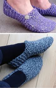 Check out grandma's simple knit slippers to learn how to create a pair of comfy, cozy slippers for your loved ones. Easy Slipper Knitting Patterns In The Loop Knitting