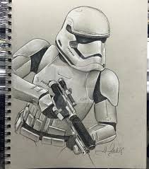 First Order Storm Trooper By Alex Buechel Star Wars Art Drawings Star Wars Art Star Wars Drawings