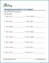 Multiplying Decimals Worksheets 5th Grade Pdf In 2020 Multiplication Worksheets Decimals Worksheets Math Fact Worksheets